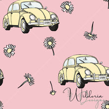 Load image into Gallery viewer, &quot;Vintage Spring&quot; Cars - Canary Floral
