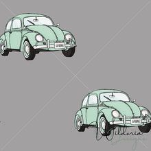 Load image into Gallery viewer, &quot;Vintage Spring&quot; Cars - Pistachio on Smoke Grey

