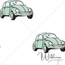 Load image into Gallery viewer, &quot;Vintage Spring&quot; Cars - Pistachio
