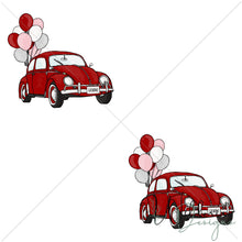 Load image into Gallery viewer, &quot;Vintage Spring&quot; Cars with Balloons - Cherry
