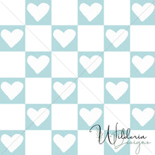Load image into Gallery viewer, &quot;Vintage Spring&quot; Checker Hearts - Serene
