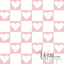 Load image into Gallery viewer, &quot;Vintage Spring&quot; Checker Hearts - Blossom
