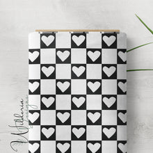 Load image into Gallery viewer, &quot;Vintage Spring&quot; Checker Hearts - Midnight
