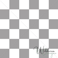 Load image into Gallery viewer, &quot;Vintage Spring&quot; Checker Print - Smoke Grey

