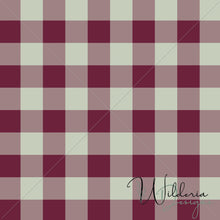 Load image into Gallery viewer, Gingham - Sage Cherry - Christmas Floral Coordinate
