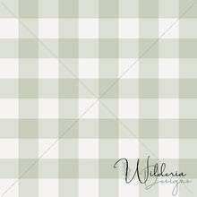Load image into Gallery viewer, Gingham - Sage White - Christmas Floral Coordinate
