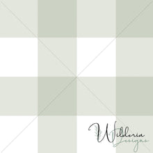 Load image into Gallery viewer, Plaid - Christmas Floral Coordinate - Sage
