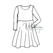 Load image into Gallery viewer, Circle Skirt Dress - Multiple Sleeve Options
