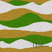 Load image into Gallery viewer, Linen Mountains - Green/Gold
