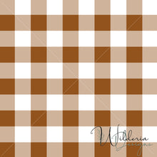 Load image into Gallery viewer, Gingham - Caramel - Rustic Floral Coordinate
