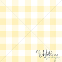 Load image into Gallery viewer, Gingham - Pastel Yellow - Rustic Floral Coordinate
