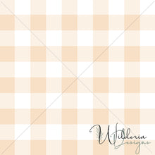 Load image into Gallery viewer, Gingham - Peach - Rustic Floral Coordinate
