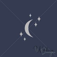 Load image into Gallery viewer, &quot;Golden Dreams&quot; Silver Moon Panel Set - Space
