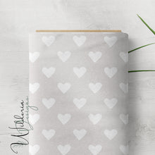 Load image into Gallery viewer, &quot;Vintage Spring&quot; Hearts - Pearl Grey
