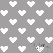 Load image into Gallery viewer, &quot;Vintage Spring&quot; Hearts - Smoke Grey
