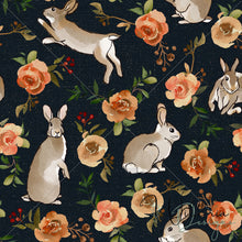 Load image into Gallery viewer, &quot;Hop To It&quot; Cottontail Family - Floral - Storm
