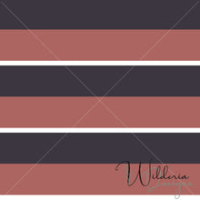 Load image into Gallery viewer, &quot;My Little World&quot; Collection - Double Stripe Dusky Plum
