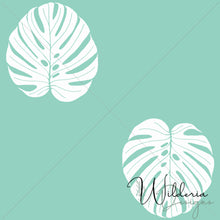 Load image into Gallery viewer, Monstera Silhouette - Turqouise
