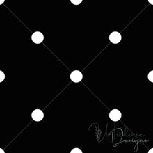 Load image into Gallery viewer, Polka Dots - Black - Rustic Floral Coordinate
