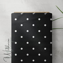 Load image into Gallery viewer, Polka Dots - Black - Rustic Floral Coordinate
