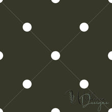 Load image into Gallery viewer, Polka Dots - Dark Olive - Rustic Floral Coordinate
