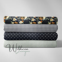 Load image into Gallery viewer, Gingham - Navy - Rustic Floral Coordinate
