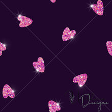 Load image into Gallery viewer, Scattered Hearts - Pink Sparkle
