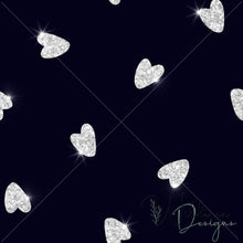 Load image into Gallery viewer, Scattered Hearts - Silver Sparkle
