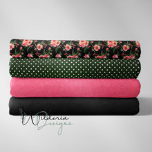 Load image into Gallery viewer, Spring Florals Coordinating Linen - Black
