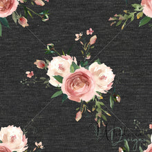 Load image into Gallery viewer, Vintage Floral Set Charcoal - Heathered &amp; Sparkled Heather
