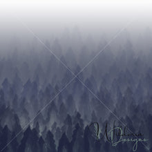 Load image into Gallery viewer, Watercolour Forest - Border Print - Navy
