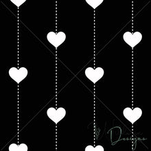 Load image into Gallery viewer, &quot;Woodland Dreams&quot; Pintuck Hearts - Black

