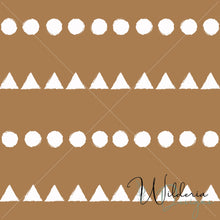 Load image into Gallery viewer, &quot;Woodland Dreams&quot; Sketchy Shapes Pattern - Brown
