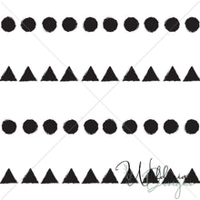 Load image into Gallery viewer, &quot;Woodland Dreams&quot; Sketchy Shapes Pattern - White
