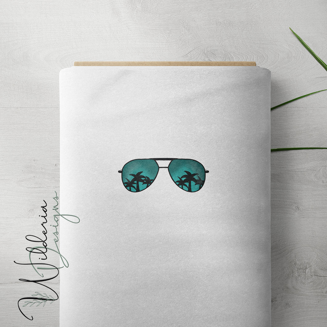 Beach Sunglasses Panel - Blue