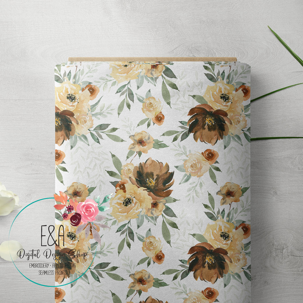 Rustic Florals - White **Limited Design**