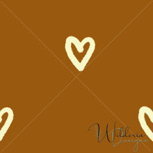 Load image into Gallery viewer, &quot;My Little World&quot; Collection Hearts - Camel
