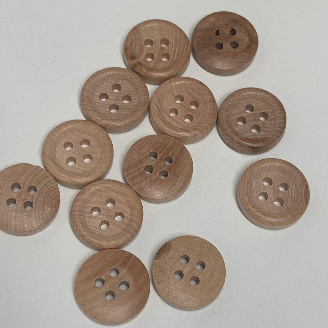 Wood Buttons (Set of 4)