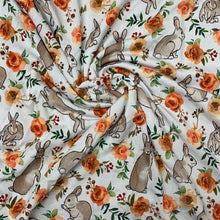 Load image into Gallery viewer, Floral Bunnies - Cotton Lycra
