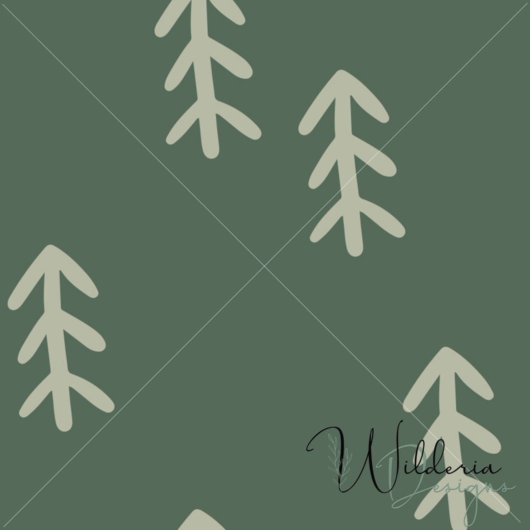 Pine Trees - Misty Green