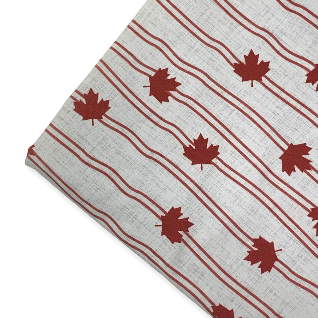 Maple Leaf Stripes - Cotton Lycra