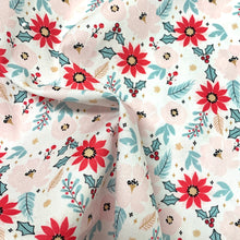 Load image into Gallery viewer, Mini Scale - Winter Florals - Cotton Twill

