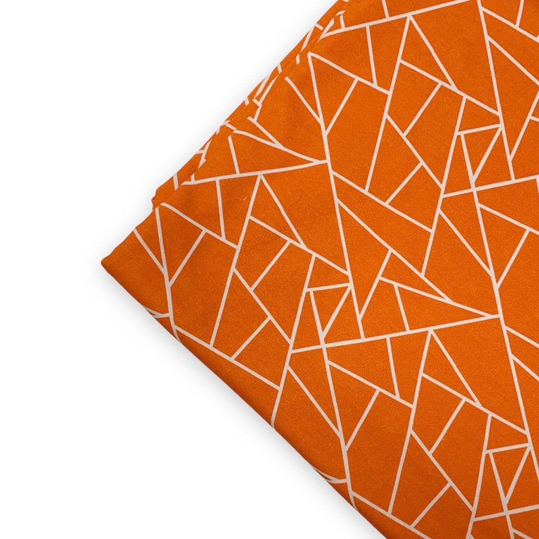 Geo - Orange - Cotton Lycra