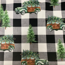Load image into Gallery viewer, Christmas Cars - Cotton Lycra
