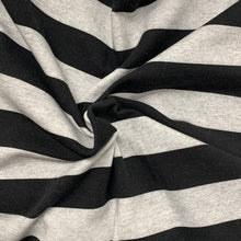 Load image into Gallery viewer, Black Heather Stripes  - CL French Terry
