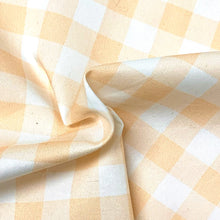 Load image into Gallery viewer, Gingham - Peach - Cotton Twill
