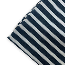 Load image into Gallery viewer, Navy Linen Stripe - Little Sailor Coordinate - Cotton Lycra
