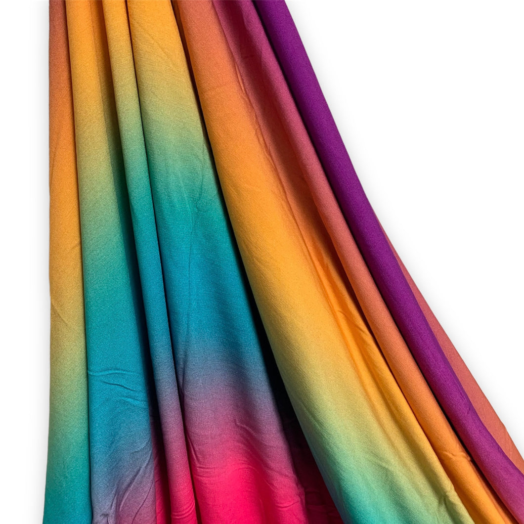 Large Scale Ombré - Rainbow - Bamboo Lycra