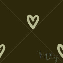 Load image into Gallery viewer, &quot;My Little World&quot; Collection Hearts - Moss
