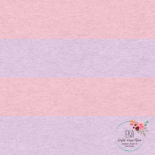Load image into Gallery viewer, Wide Heathered Stripe - Pastel Pink/Purple
